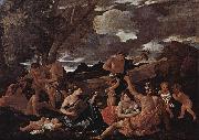Bacchanal with a Lute-Player Nicolas Poussin